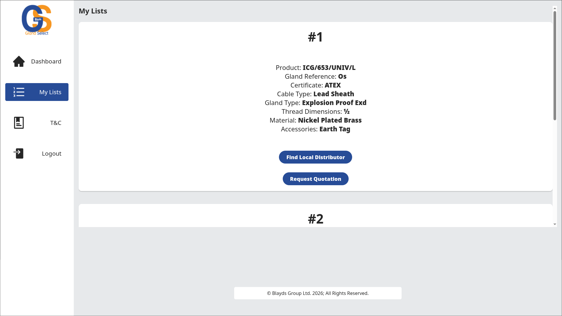 Blayds Gland Select: screenshot 1